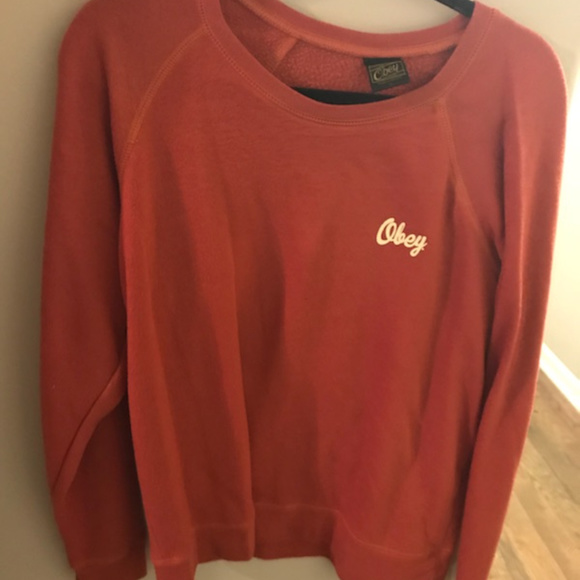 Obey Sweaters - Burnt Orange OBEY Sweater